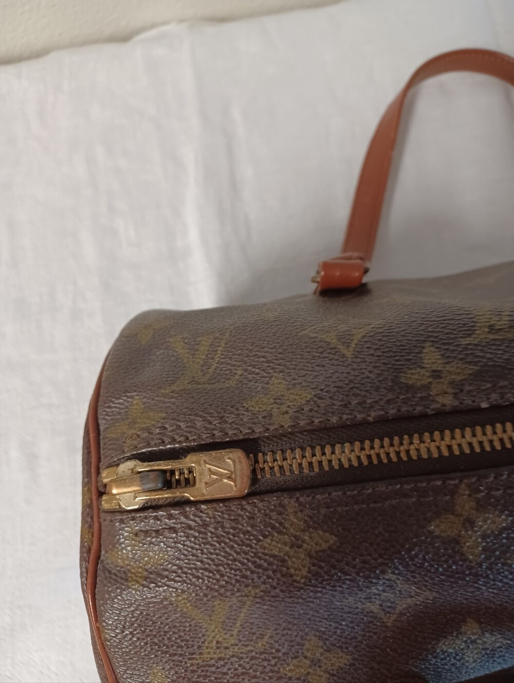 Auth Louis Vuitton Papillion w/pouch handbag purse Exc Vintage - Picture 4 of 10
